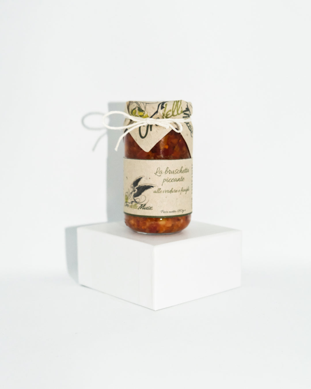 Spicy bruschetta with vegetables and mushrooms