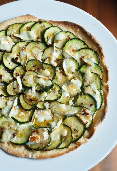 Naan Pizza Courgette Chèvre
