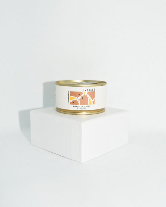 Rillette de poulet à la bière