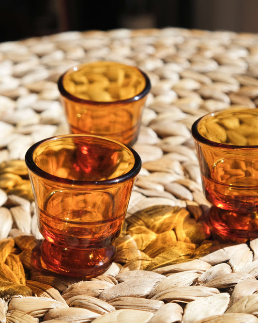 Vintage Duralex Amber Glass